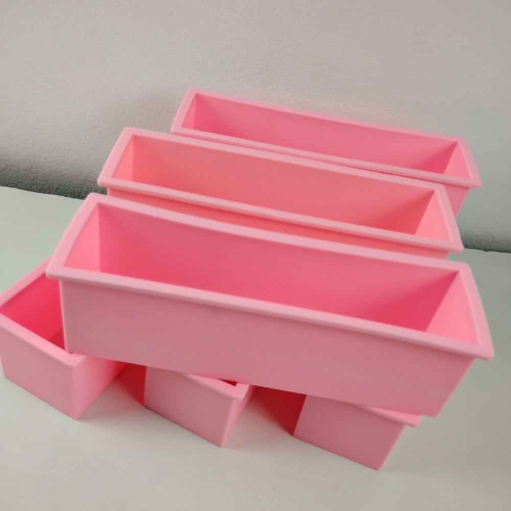 (5) Silicone Soap Molds Rectangle Loaf Molds Bundle Soapmaking